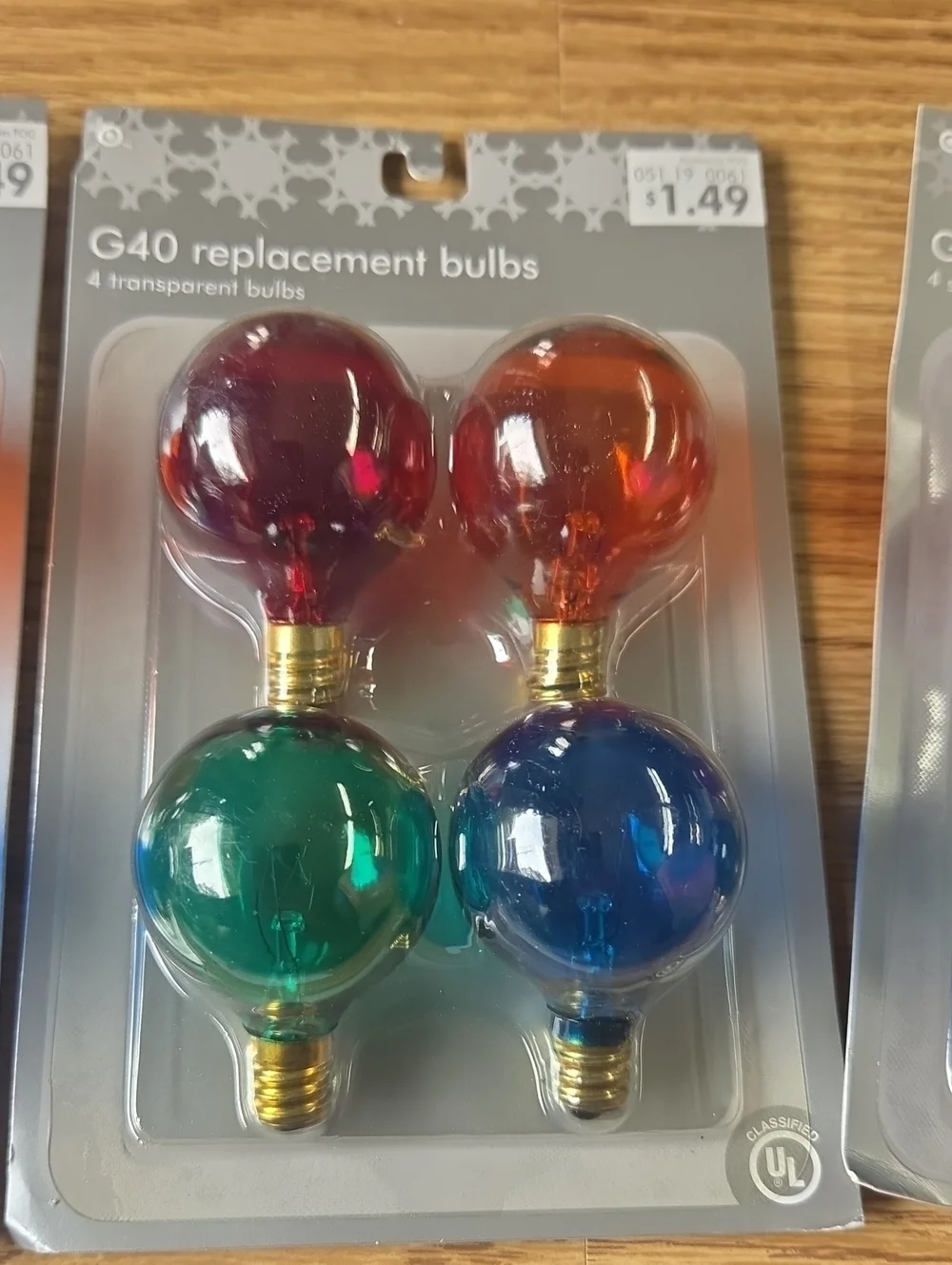 G40 Replacement Bulbs - Satin Red, Yellow, Green, Blue - 12 Total